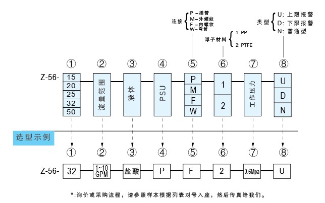 Z-5615、Z-5620、Z-5625、Z-5632、Z-5650聚砜塑料管浮子流量計